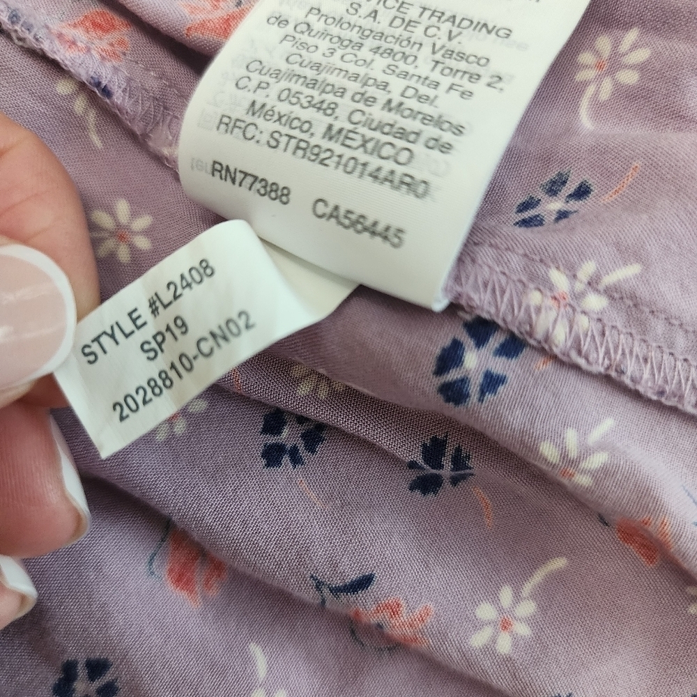 Madewell Floral Ruffle Edged Maxi Dress  Size 2 - Picture 8 of 10